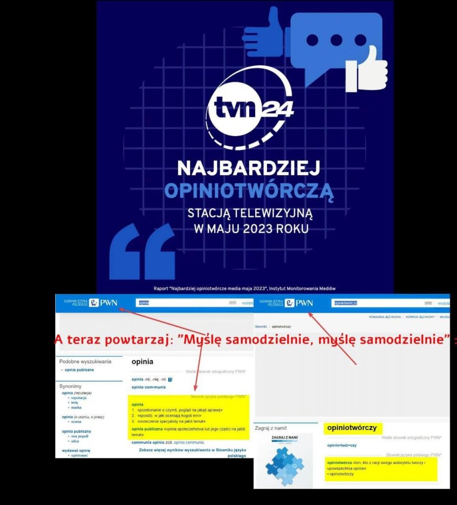 TVN najbardziej opiniotwórczą stacją telwizyjną