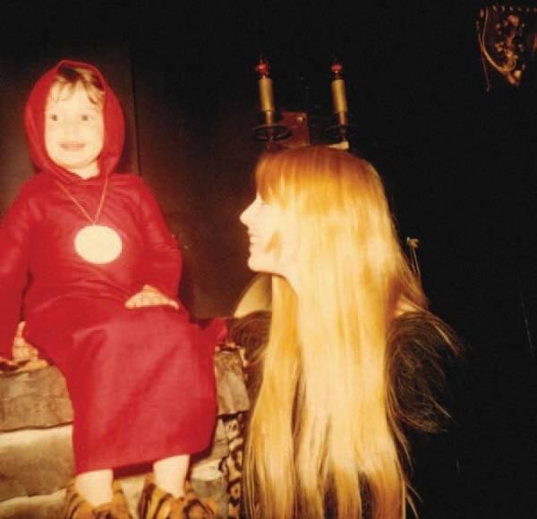 Zeena, lat trzy, na jej satanistycznym chrzcie, 1967.