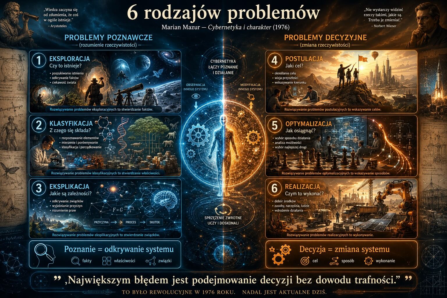 Sześć rodzajów problemów - Marian Mazur - szczegółowa