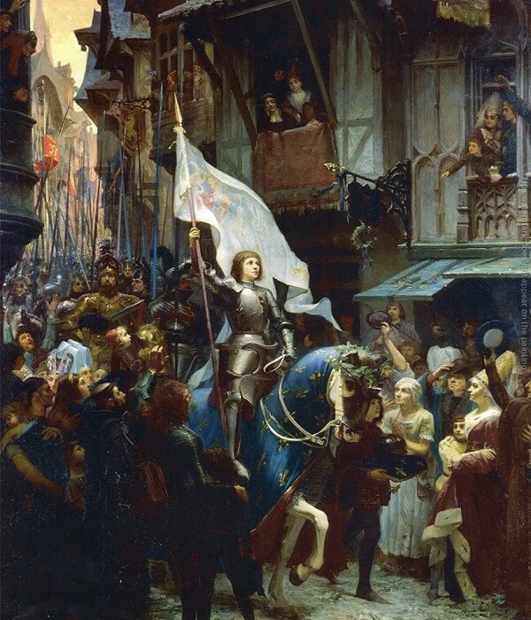 Wjazd Joanny d'Arc 1412-31 do Orleanu 8 maja 1429 r.