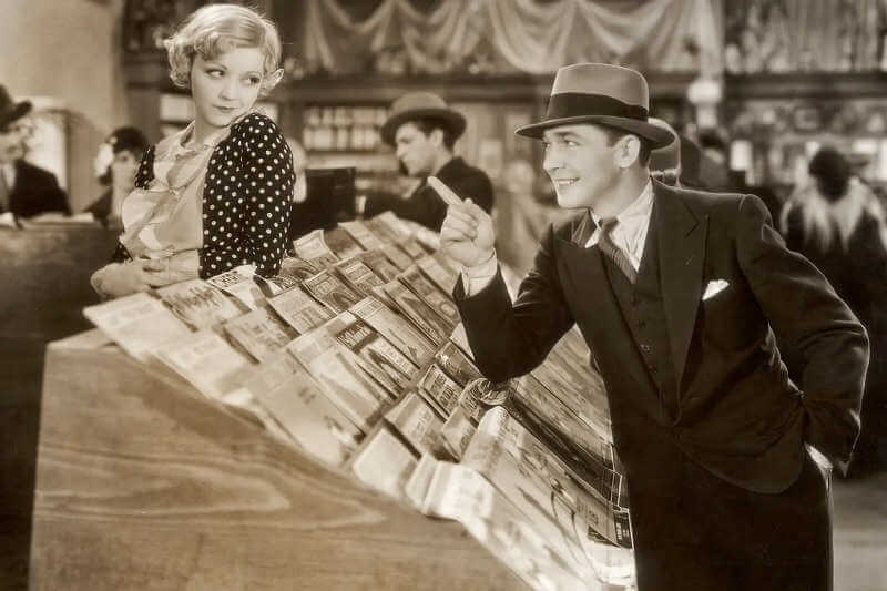 This scene from "The Girl from Woolworths" was a new sight in the 1920s, when working women began trying to woo wealthy men. 