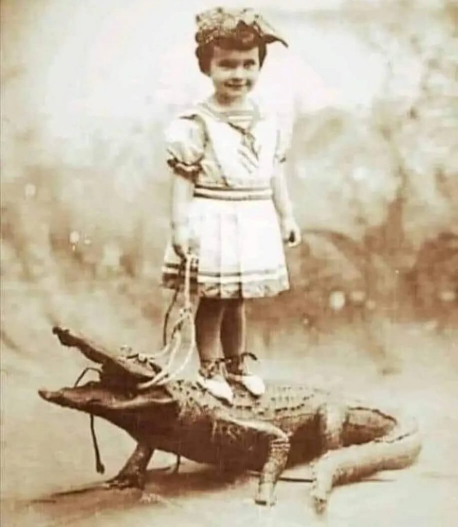 Dziewczynka z krokodylem