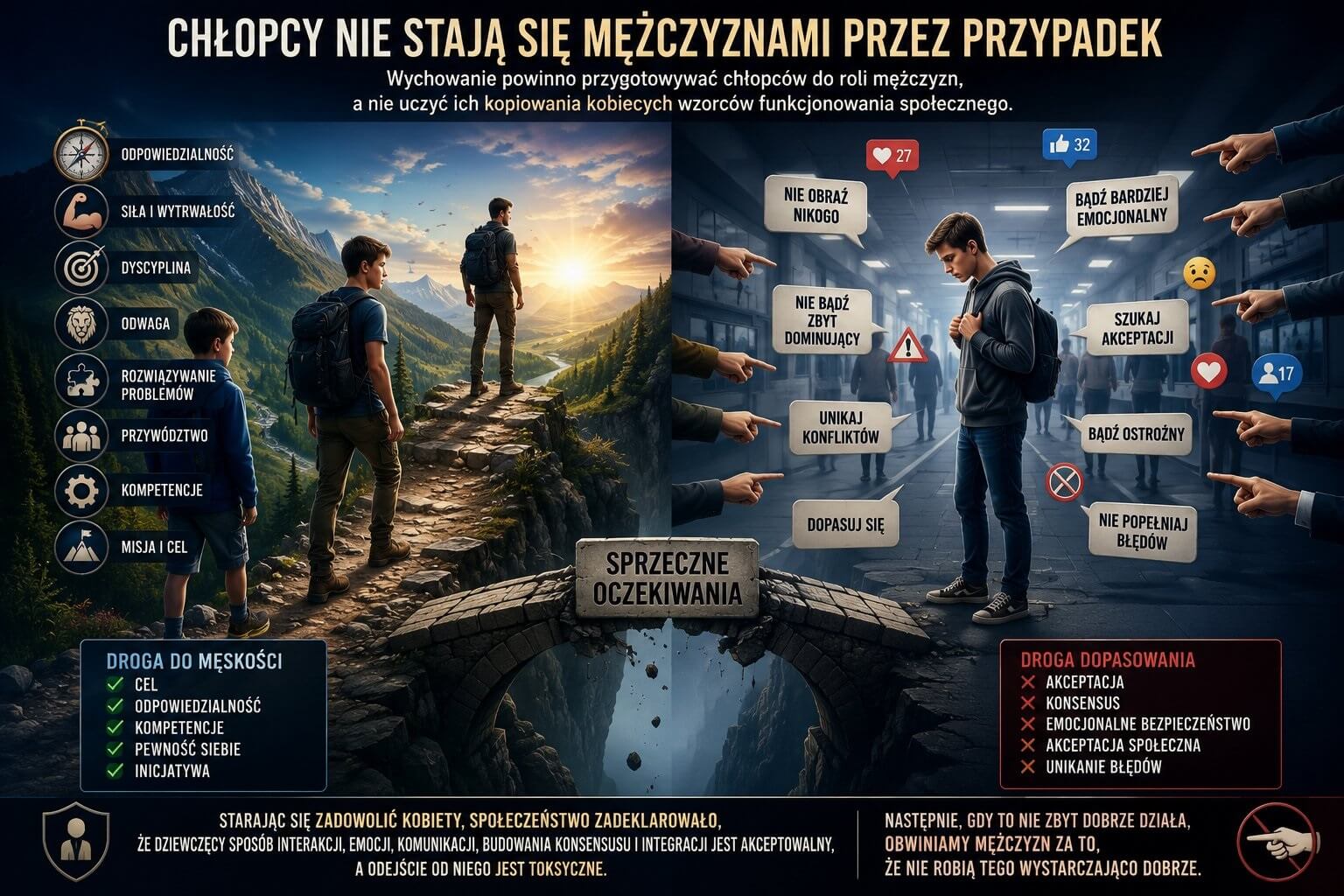 Mężczyźni wychowywani na wybrakowane kobiety