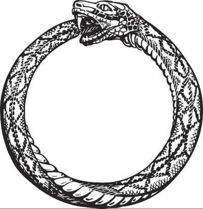 Uroboros - wąż zjadający własny ogon