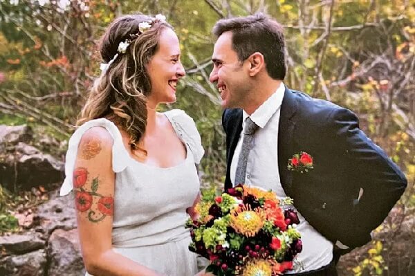 Keith i Emily Gould - W dniu ślubu w 2014