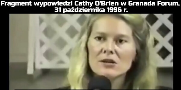 Cathy O'Brien w Granada Forum, 31 października 1996 r.