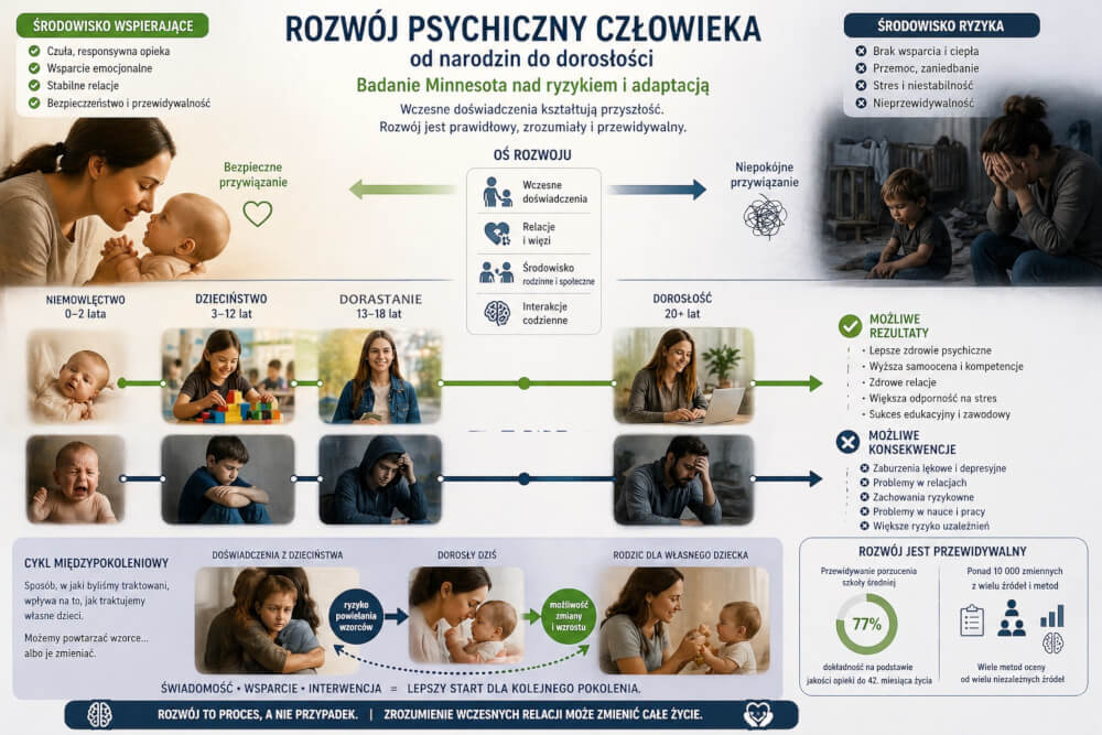 Rozwój człowieka: badanie Minnesota nad ryzykiem i adaptacją od narodzin do dorosłości