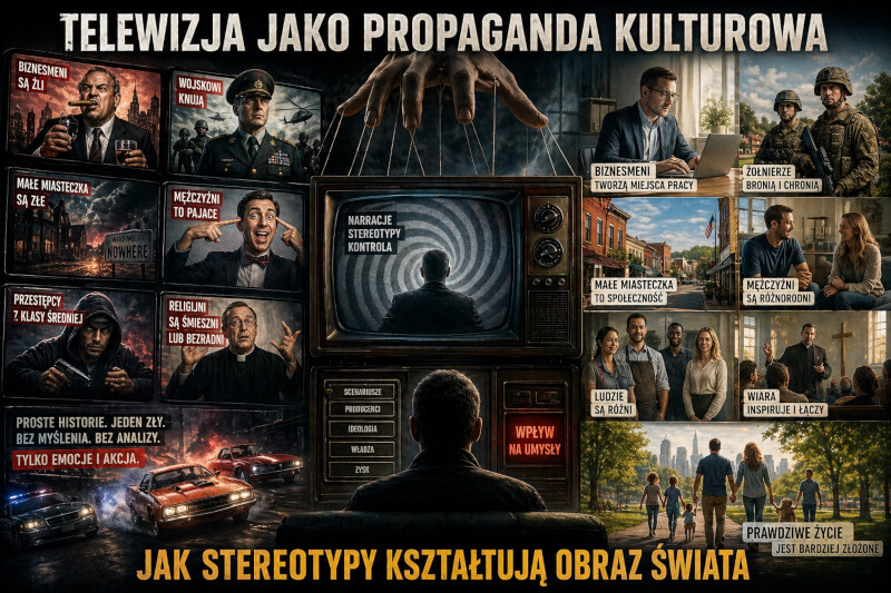 Telewizja jako propaganda kulturowa - jak stereotypy kształtują obraz świata