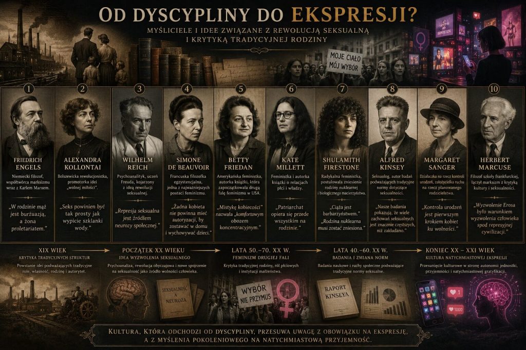 Myśliciele i idee związane z rewolucją seksualną i krytyką tradycyjnej rodziny - od dyscypliny do ekspresji
