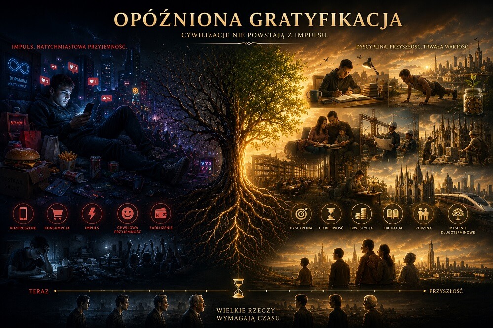 Opóźniona gratyfikacja - klucz do budowania cywilizacji