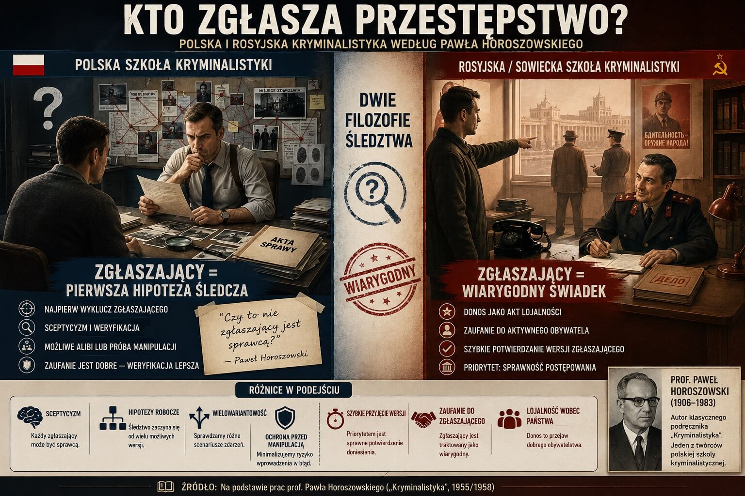 Polska i rosyjska szkoła kryminalistyki według Pawła Horoszowskiego