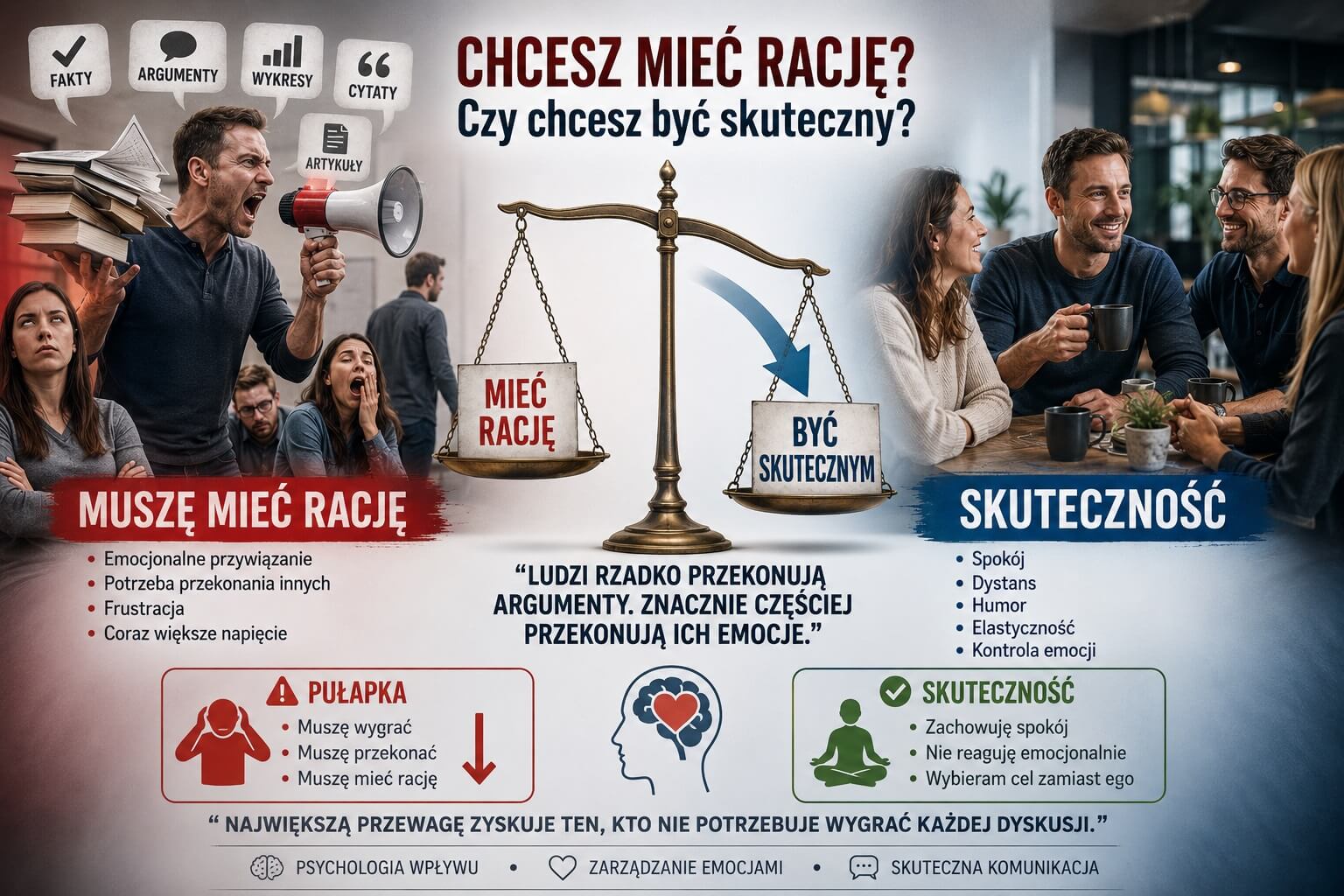 Chcesz mieć rację? Czy chcesz być skuteczny?
