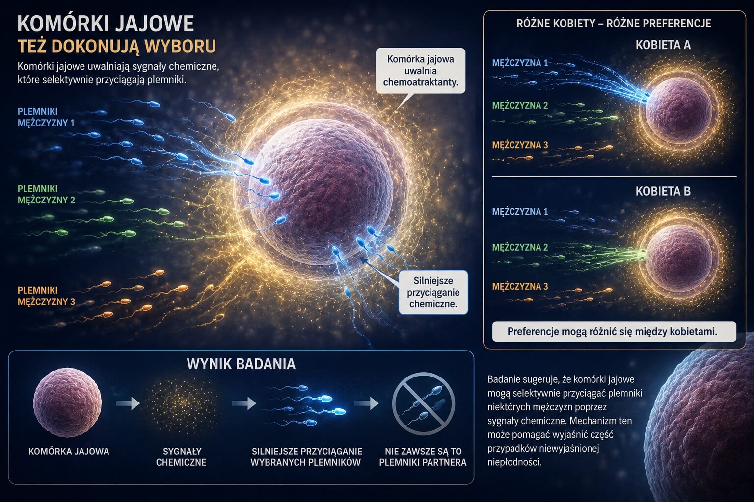 Ludzkie komórki jajowe też wybierają mężczyzn