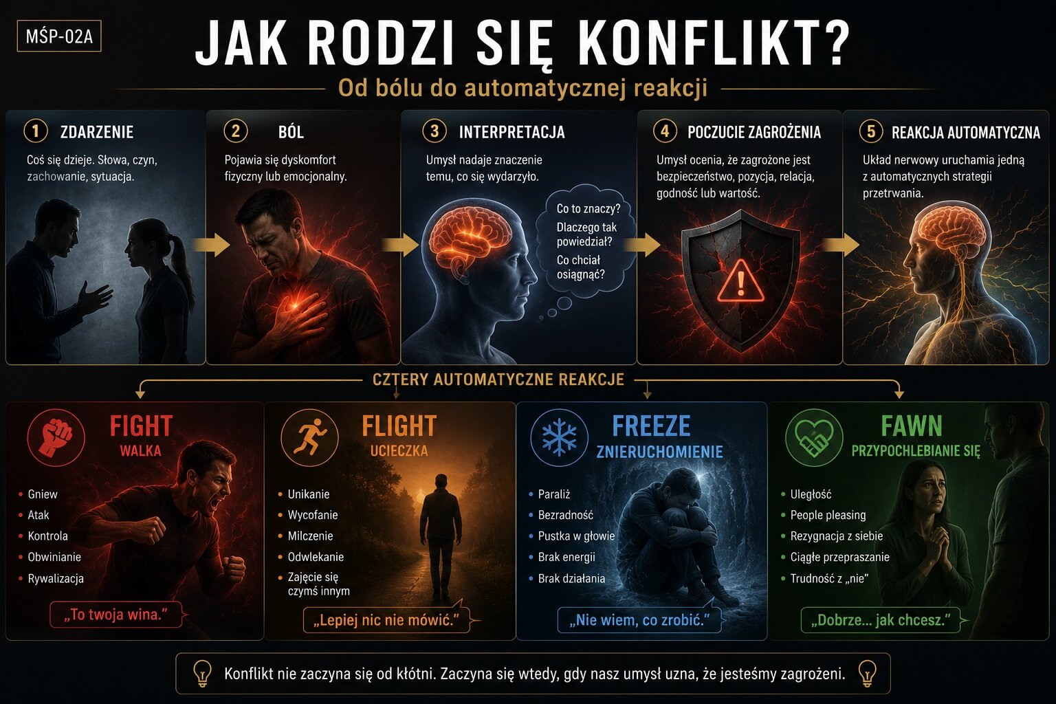 MŚP-02 Jak rodzi się konflikt? Od bólu do automatycznych reakcji