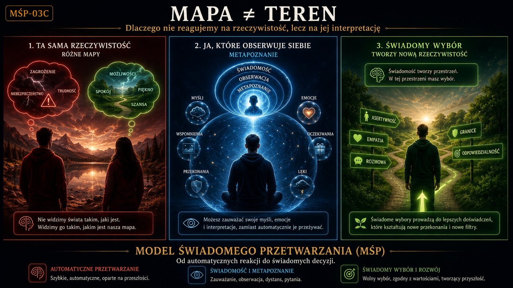 Model Świadomej Reakcji 3C - Mapa i Teren