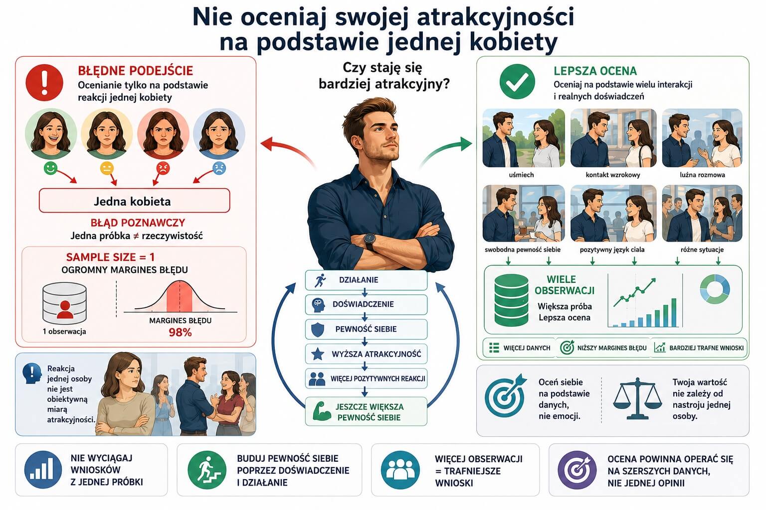 Statystyka jest do bani, a faceci sami skazują się na porażkę