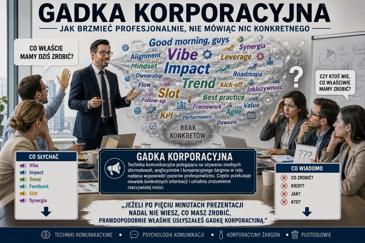 Gadka korporacyjna - jak brzmieć profesjonalnie