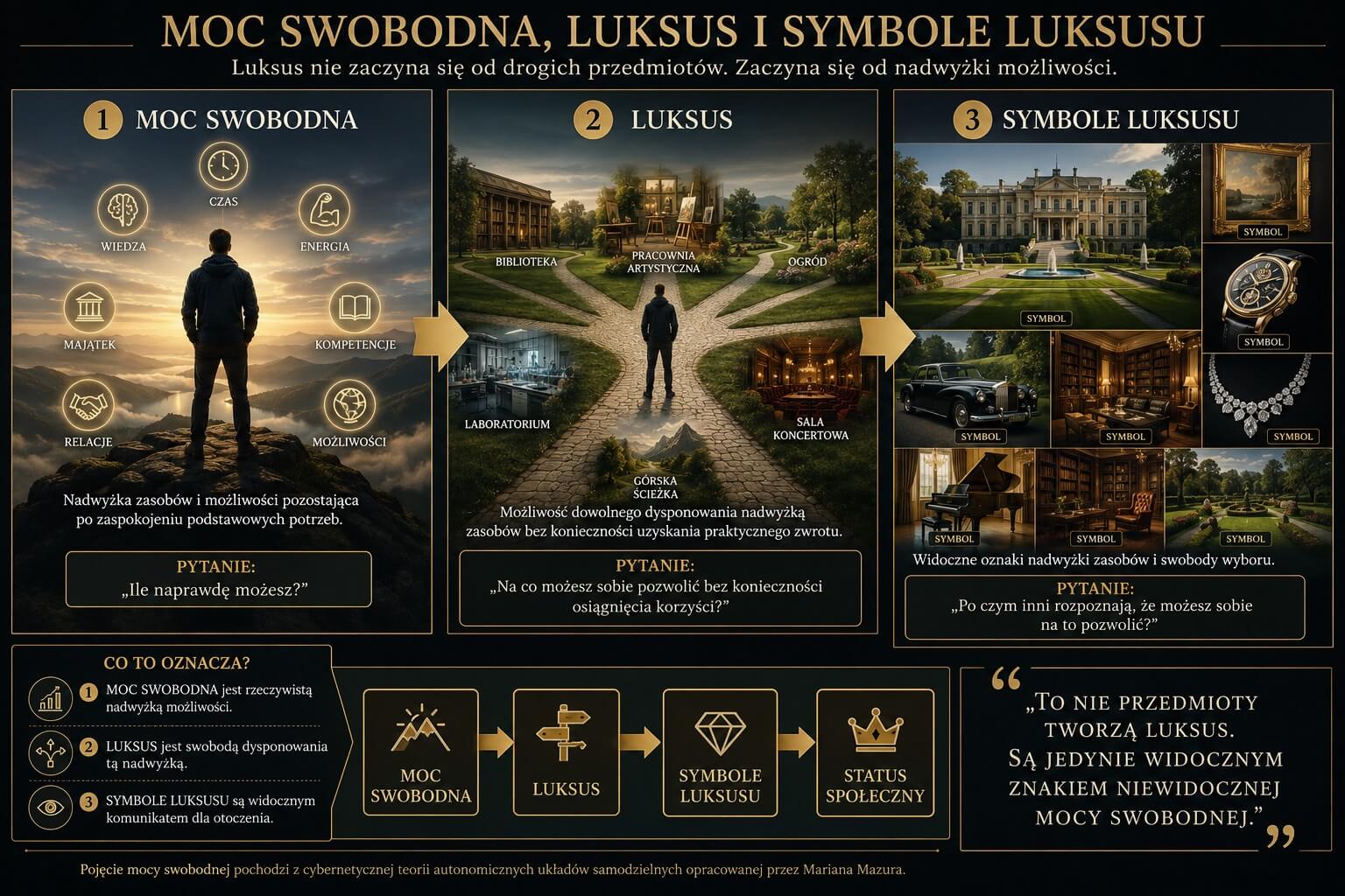 Moc swobodna, luksus i symbole luksusu – trzy poziomy bogactwa