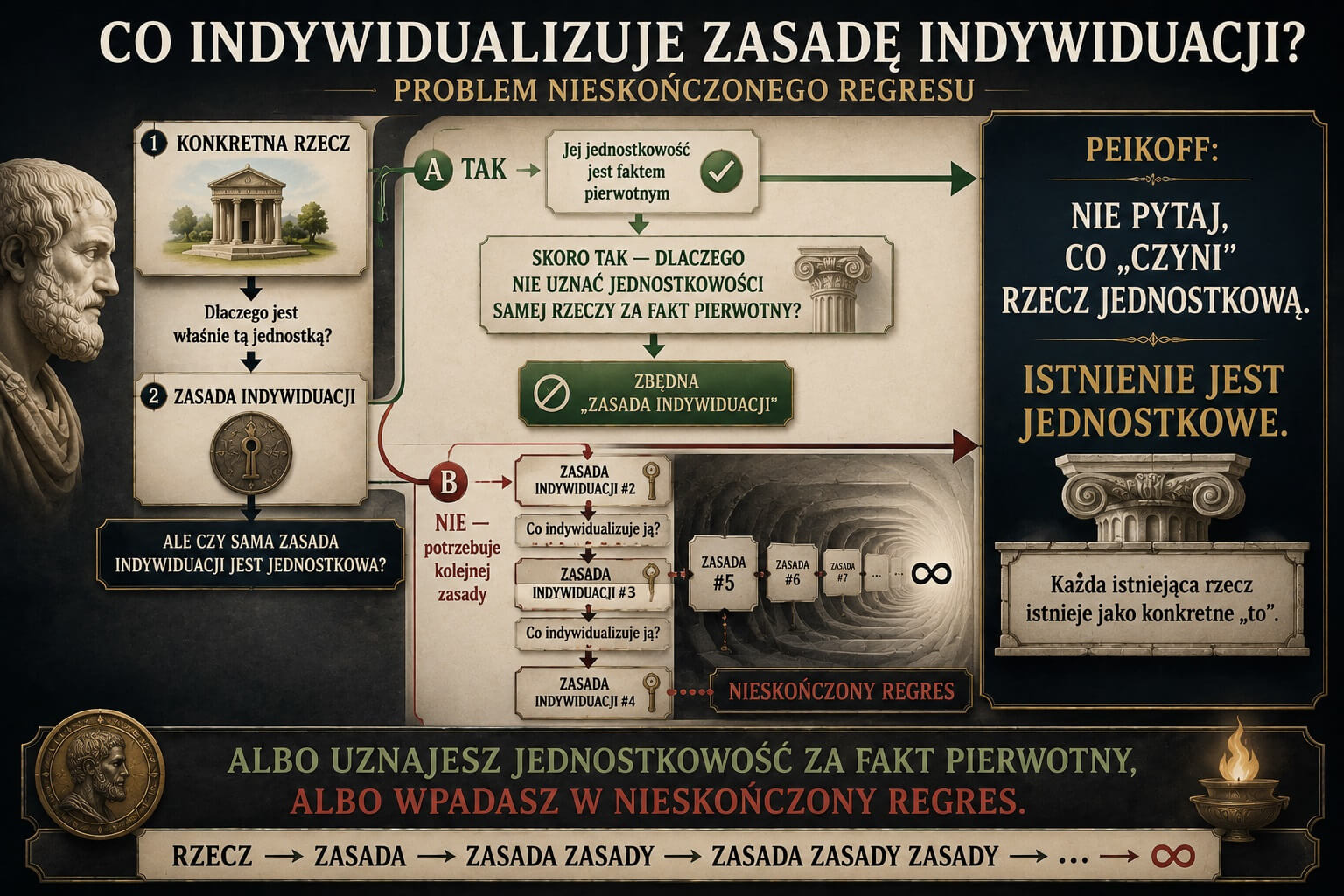 Co Indywidualizuje Zasadę Indywiduacji - Problem nieskończonego regresu