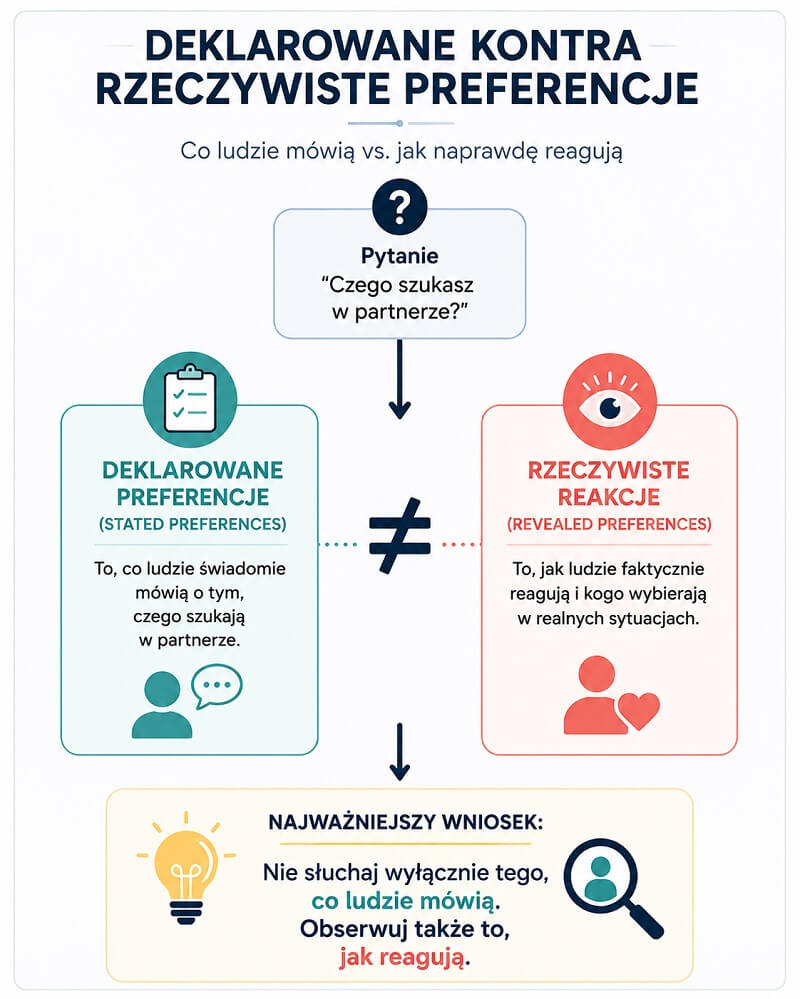 Deklarowane kontra rzeczywiste preferencje