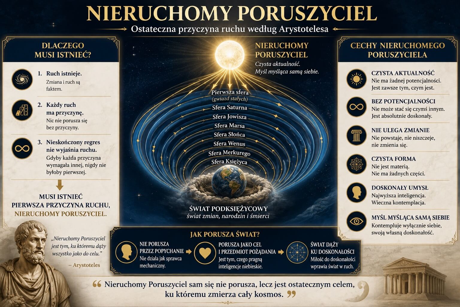 Teleologia Arystotelesa - Nieruchomy Poruszyciel