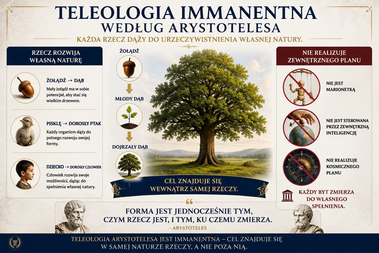 Teleologia Arystotelesa - Teleologia immanentna