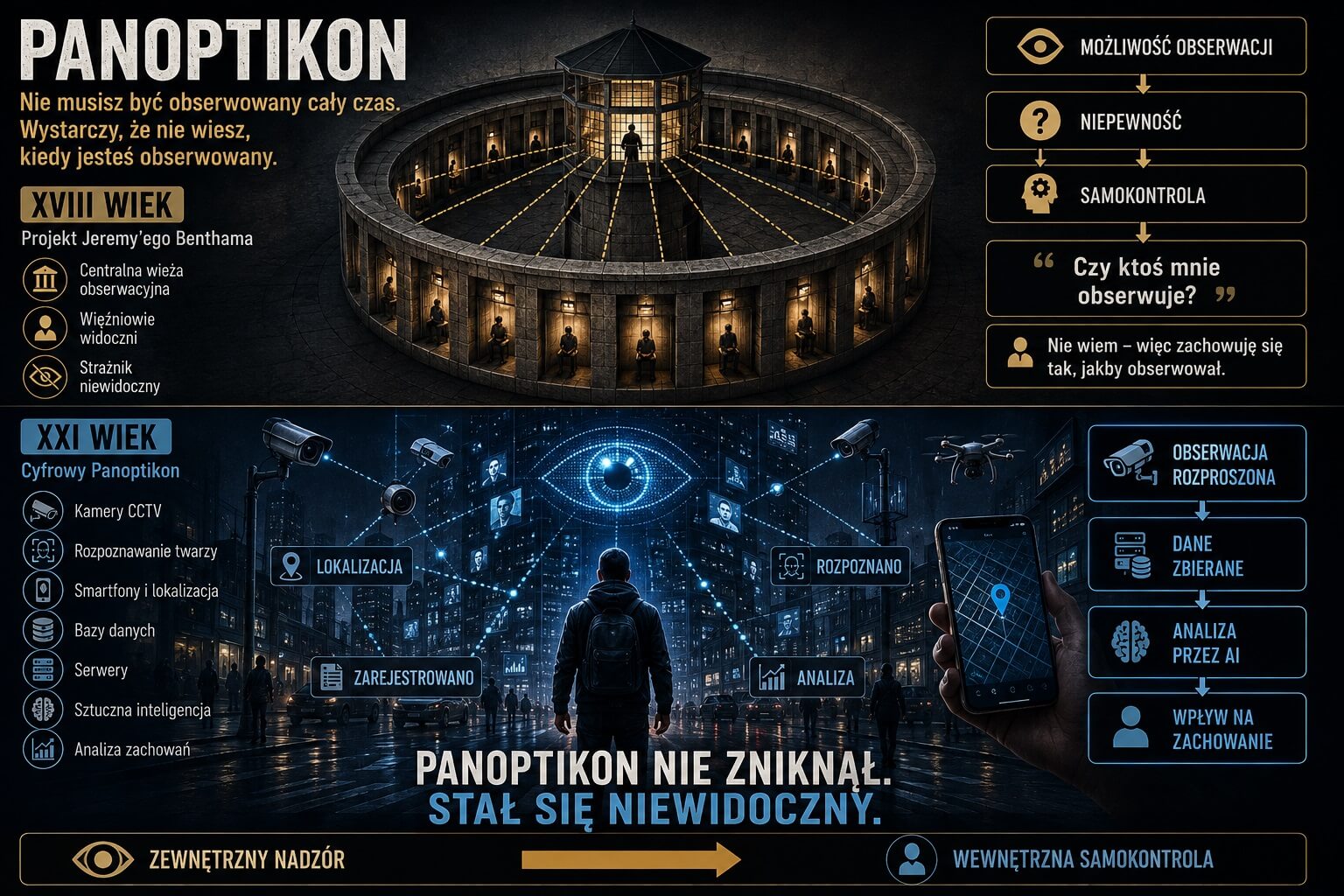 Wolność nie jest możliwa w Panoptikonie