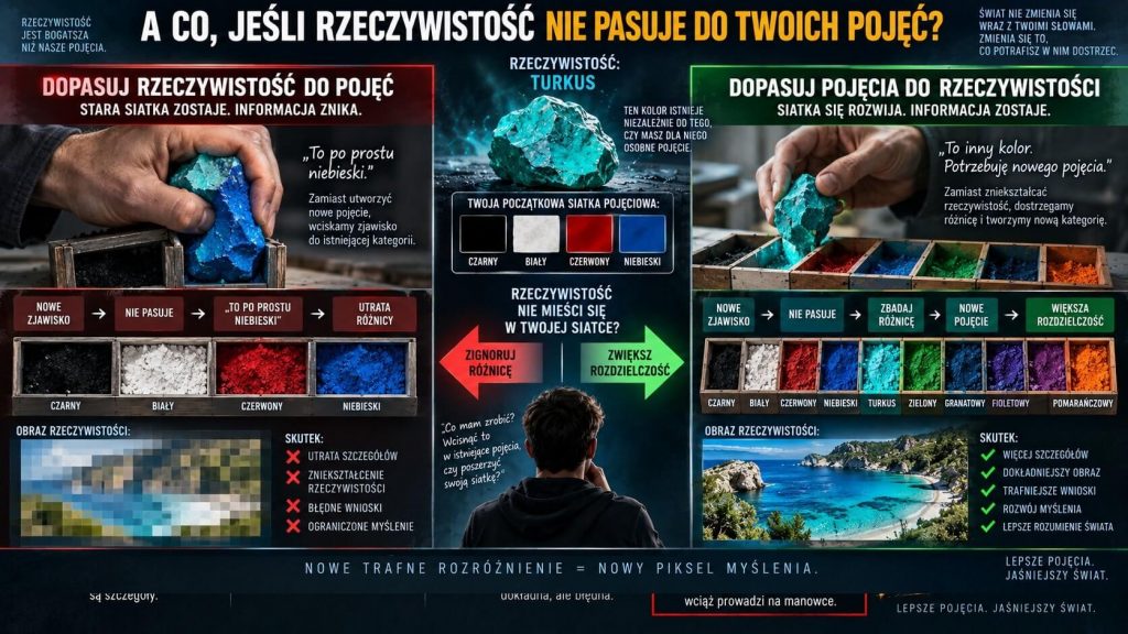 Dostosowuj pojęcia do rzeczywistości