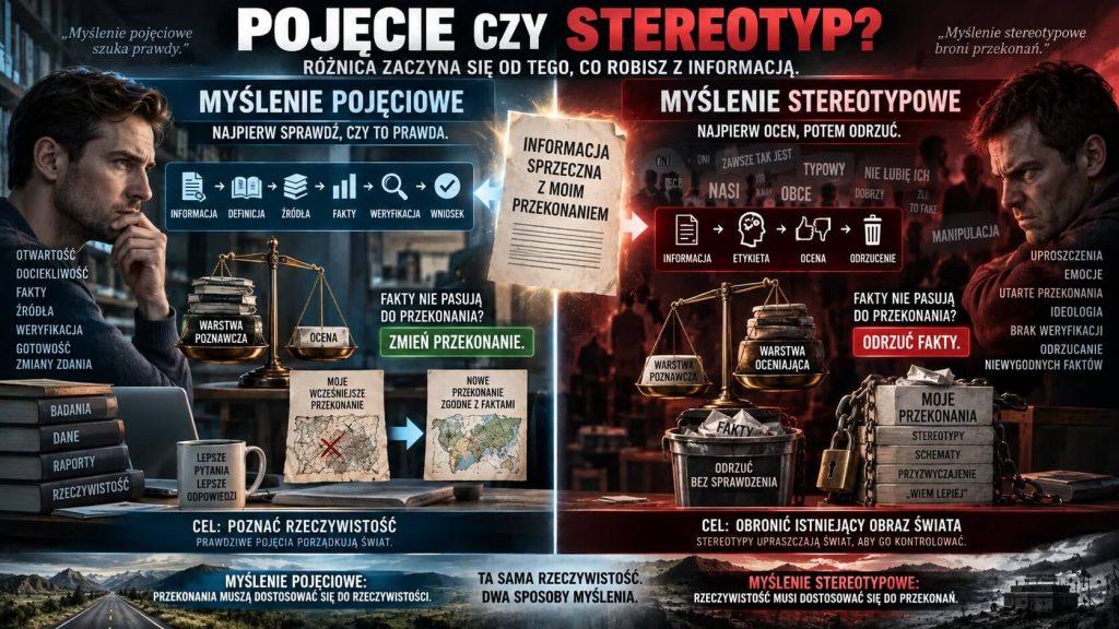 Myślenie pojęciowe, a myślenie stereotypowe