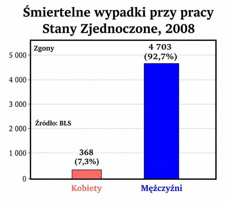Śmiertelne wypadki przy pracy - Stany Zjednoczone 2008