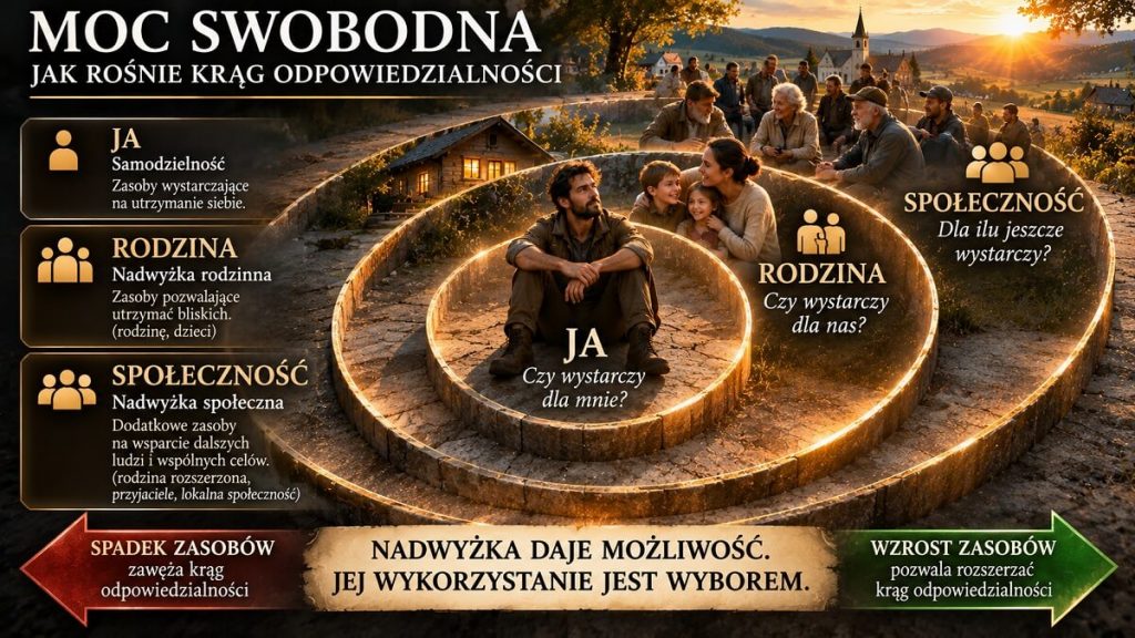 Cztery progi dojrzałości człowieka - Moc swobodna, jak rośnie krąg odpowiedzialności