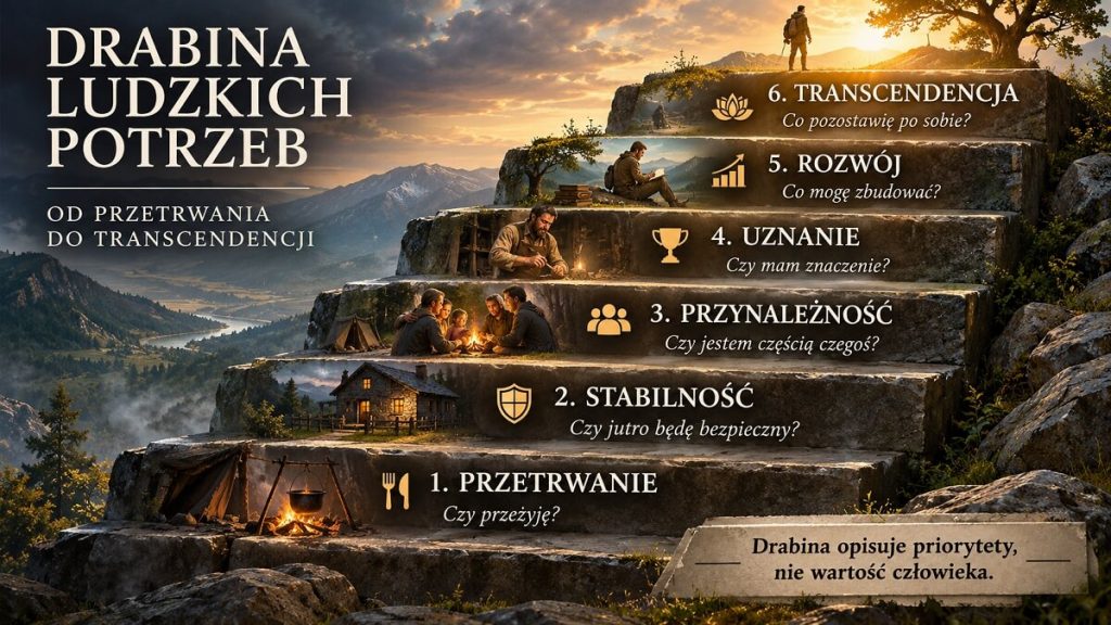 Drabina ludzkich potrzeb - od przetrwania do transcendencji