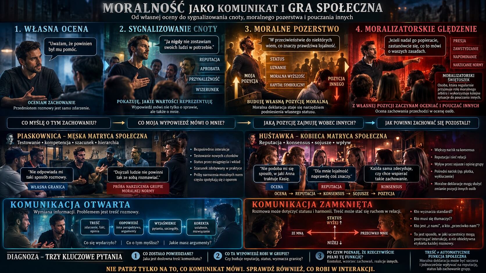 Moralizatorskie Ględzenie, Sygnalizowanie Cnoty i Moralne Pozerstwo