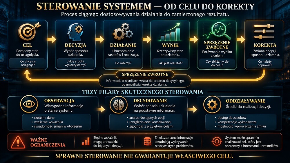 Powiernictwo - sterowanie systemem - od celu do korekty