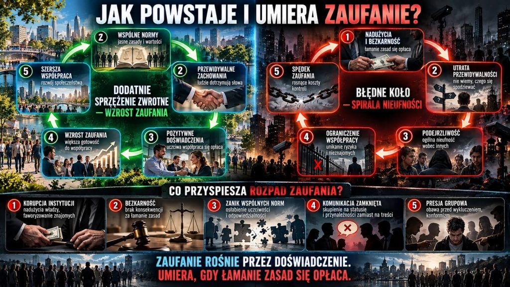 Zaufanie społeczne - jak powstaje, jak umiera